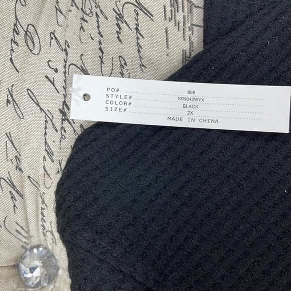 Sweet Romeo Cozy Thermal Pullover Top (Plus Size) - Picture 6 of 9